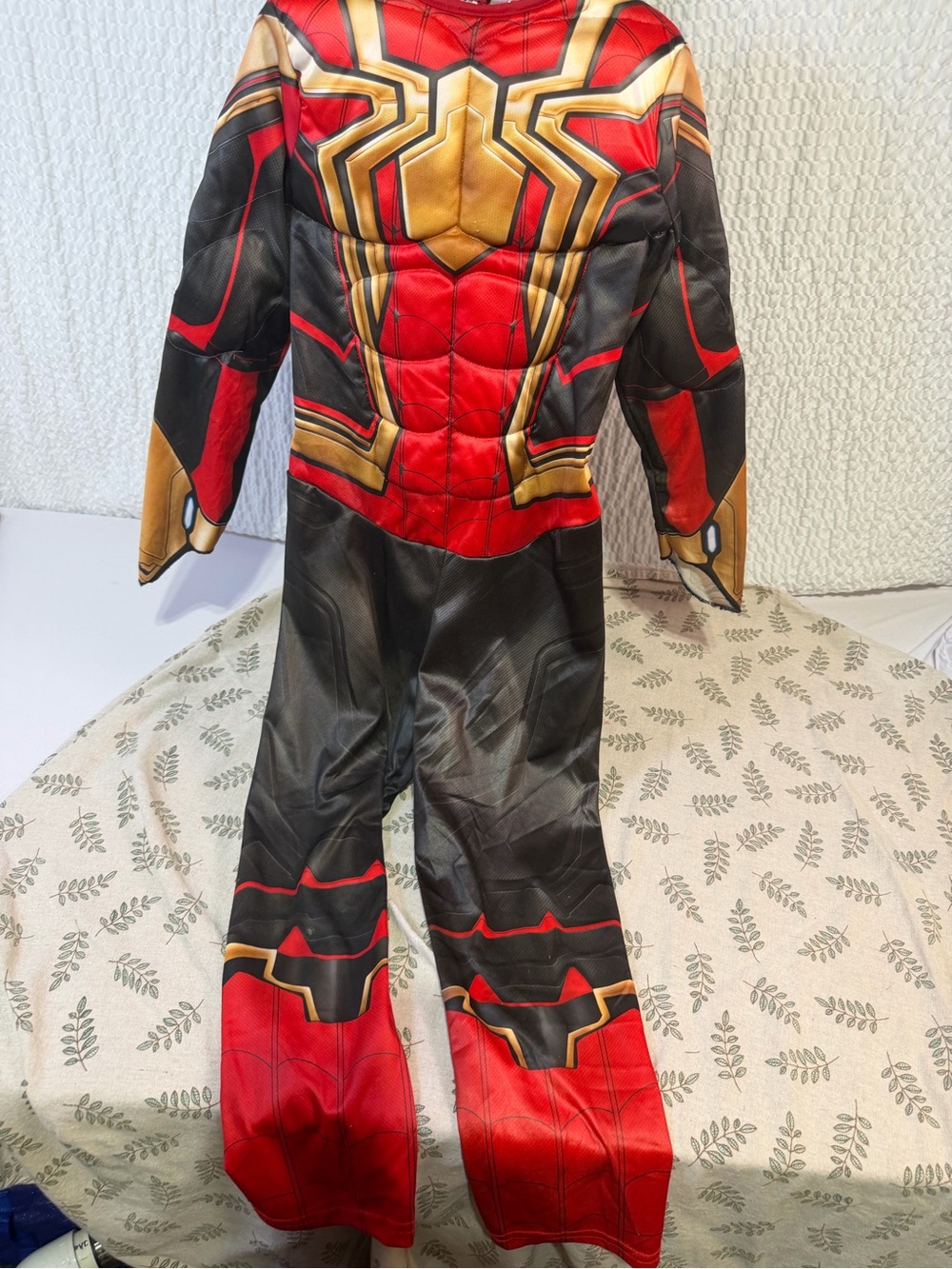 Kids Red & Black Superhero Muscle Costume